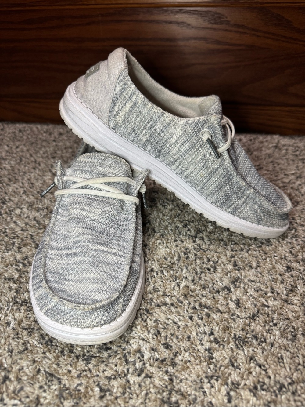 Hey Dude Wendy Sox Glacier Gray Women’s Slip On Loafers